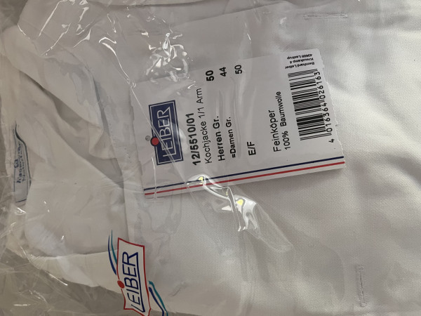 Kochjacke Damen Größe 44 Herren Größe 50